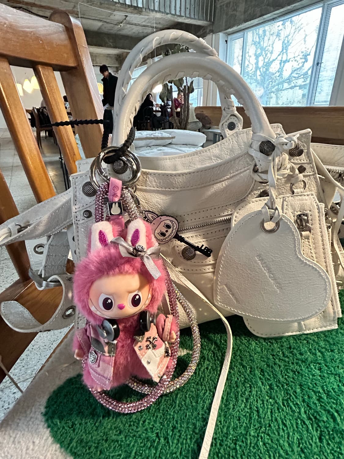 🙊미니라부부 내 마음속 비밀번호”Q”커스텀키링 상품이미지5