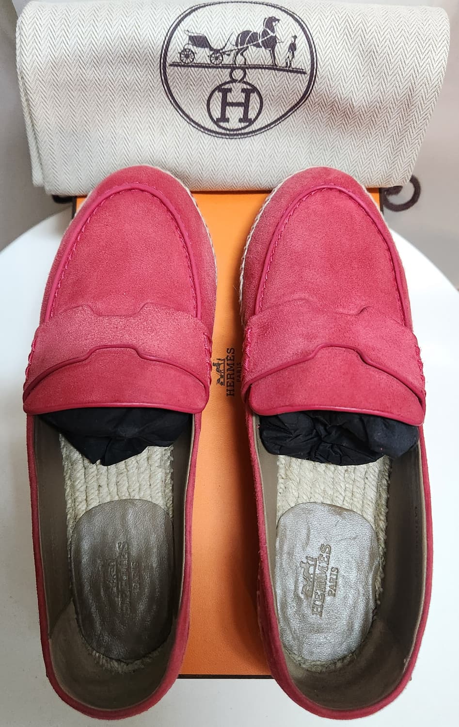 [정품]에르메스 로퍼 에스파듀 스웨이드 에스파드리유 언박싱 35 한정판  상품이미지7