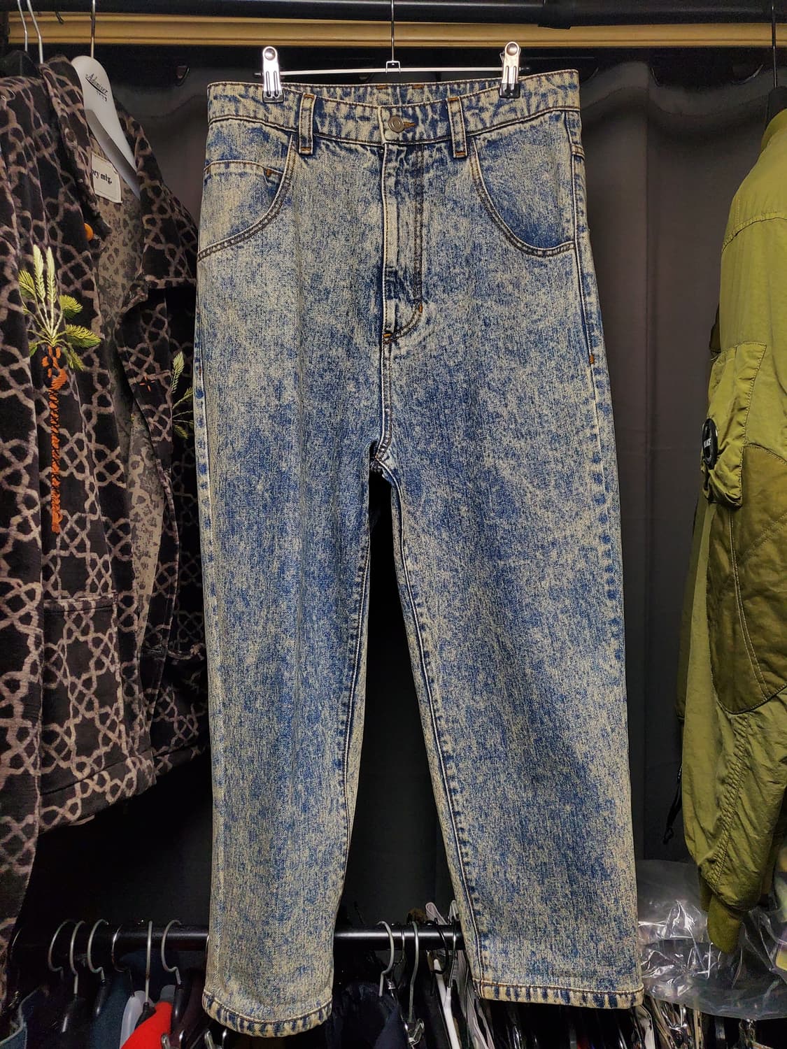 시스템옴므 데미지워싱 데님팬츠 상품이미지1