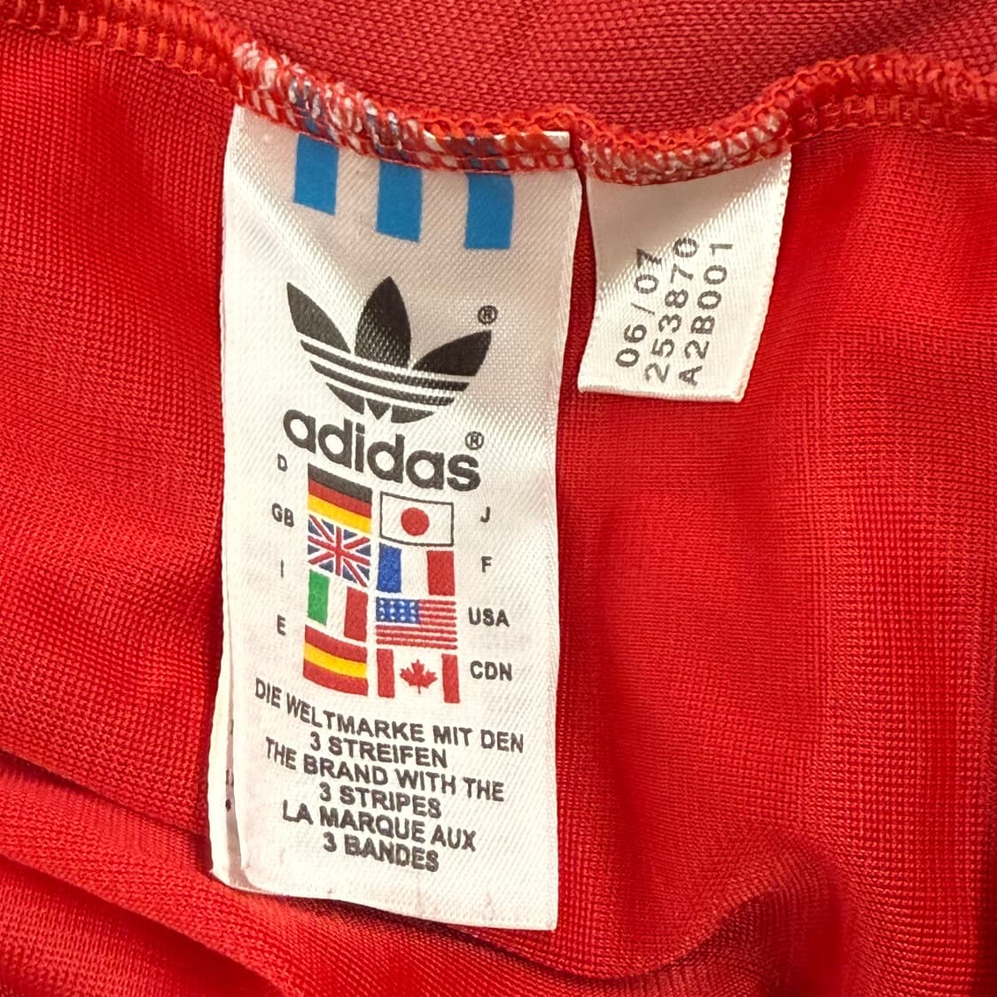 아디다스 레드 페루 져지 트랙탑 100 상품이미지6