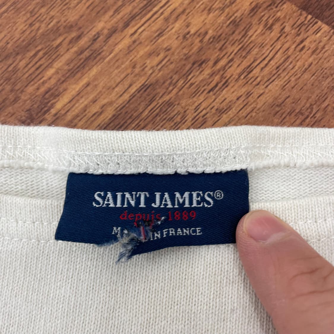 여성 세인트제임스 엘보패치 티셔츠 상품이미지3