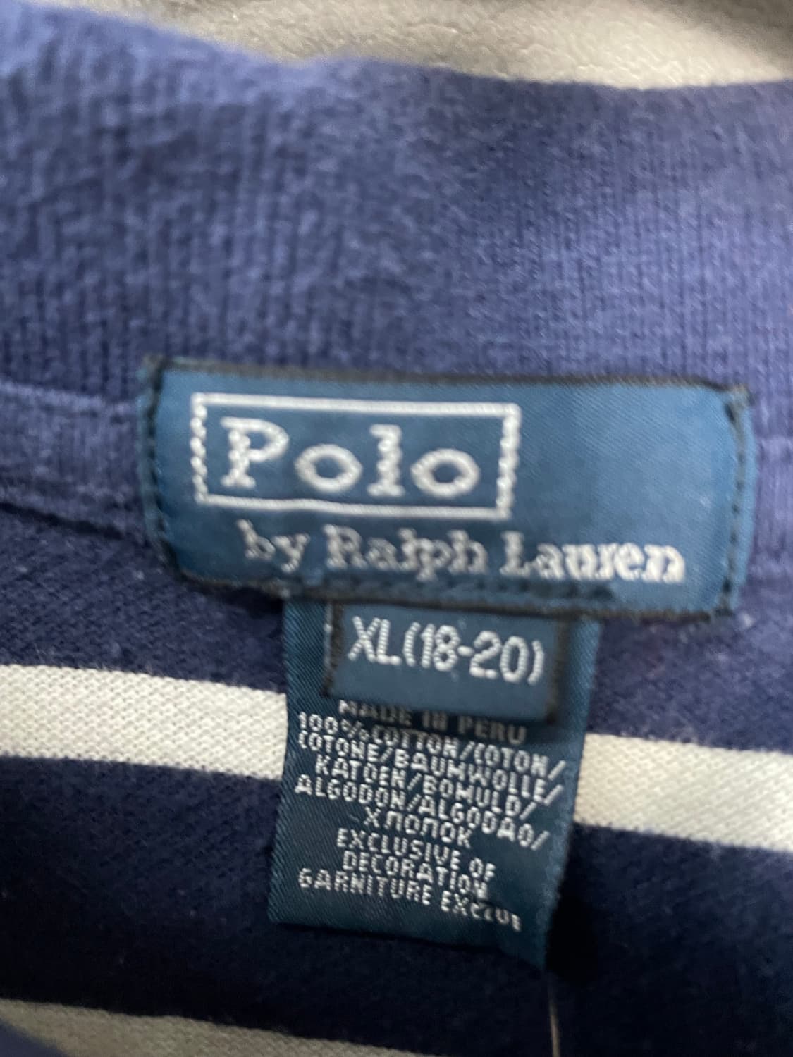 폴로 랄프로렌 빅포니 스트라이프 카라 반팔 H2572 상품이미지6