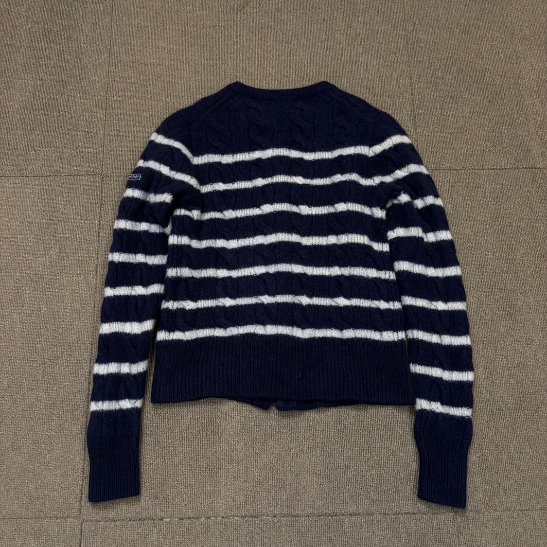 polo 랄프로렌 폴로 스트라이프 케이블 울 캐시미어 가디건 xs 상품이미지7