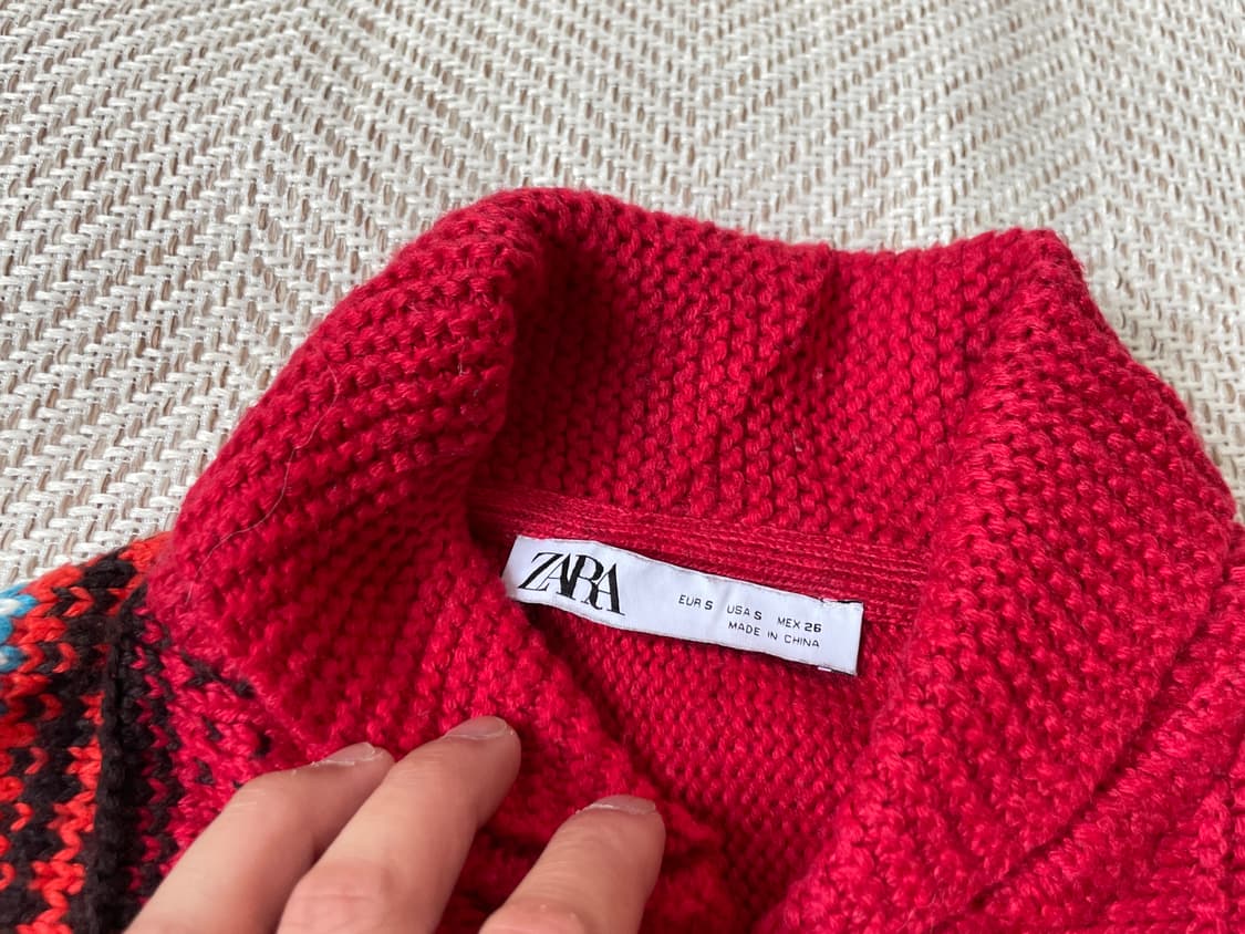 자라 멕시칸 나바호 니트 집업 J03236 상품이미지4