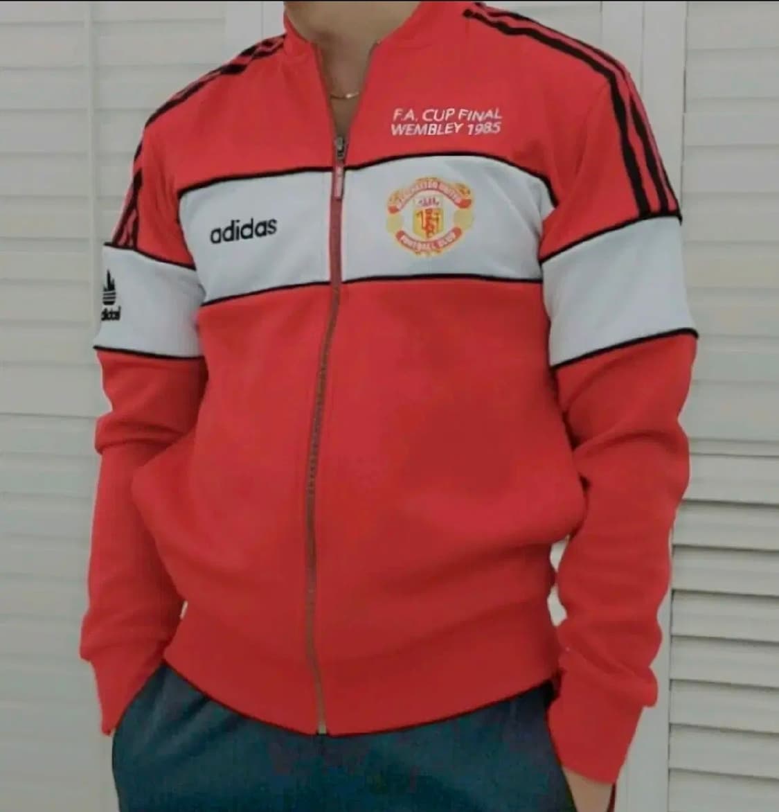 s급상태 희긔 아디다스 L 맨유 오리지널 트랙 자켓 상품이미지1