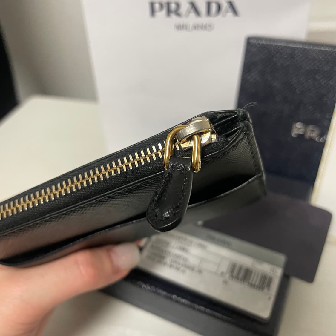 프라다 사피아노 지퍼 카드지갑 풀세트 상품이미지10