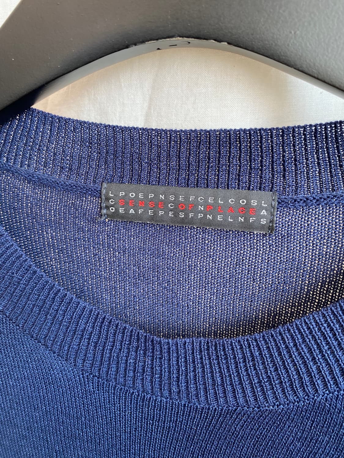 SENSE OF PLACE 네이비 7부 니트(L) 상품이미지7