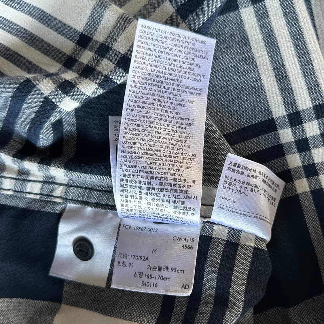 [M]리바이스 Levi's 플레이드 포켓 워크 셔츠 상품이미지8