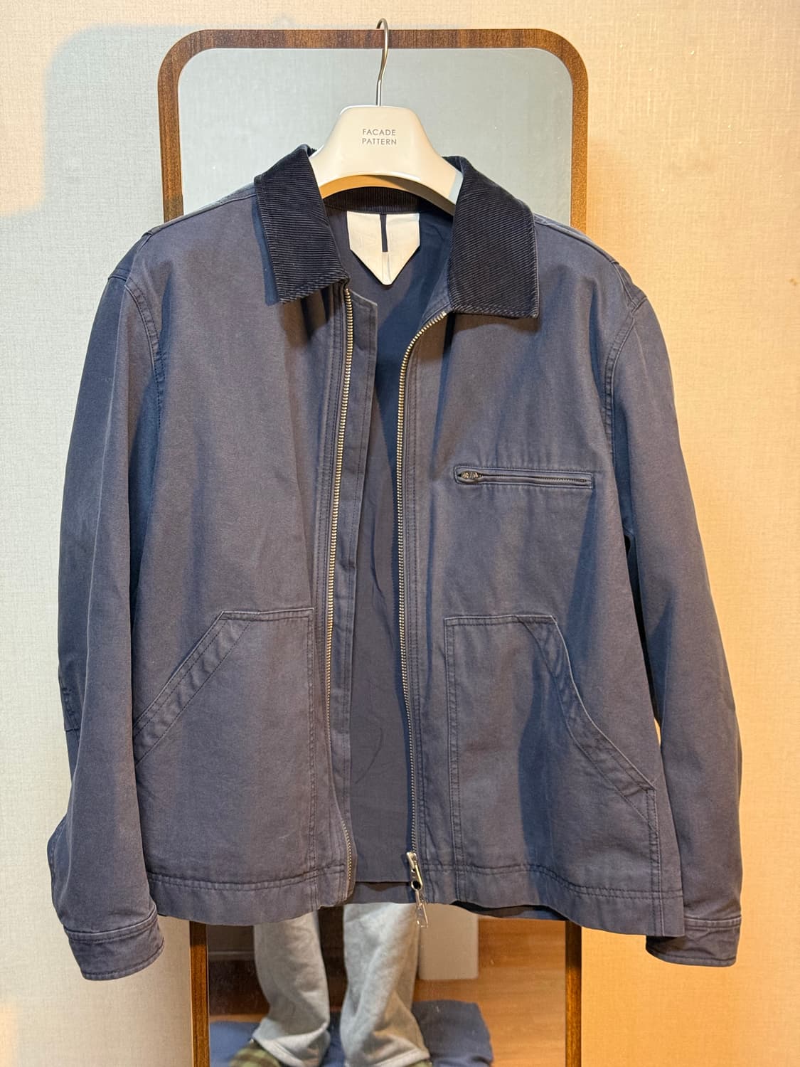 아르켓 코튼 캔버스 재킷(blue dark)L 상품이미지8