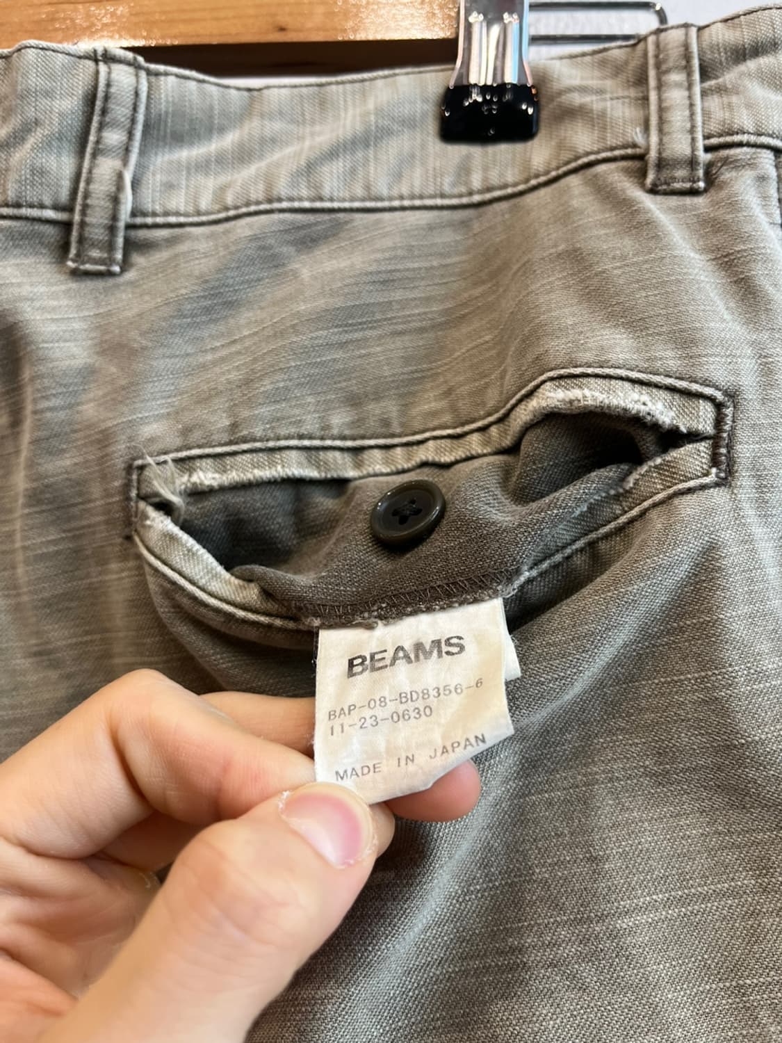 Beams 빔즈 백사틴 팬츠 Made in JAPAN 상품이미지5
