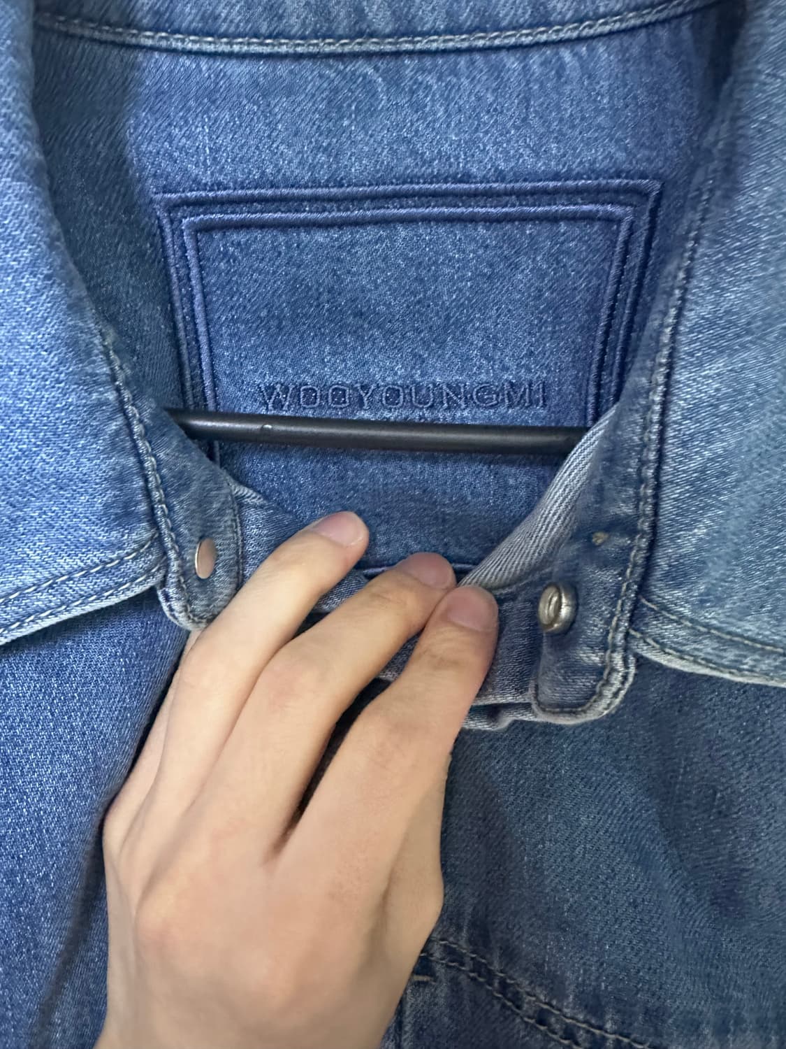 우영미 데님 셔츠 48 상품이미지4