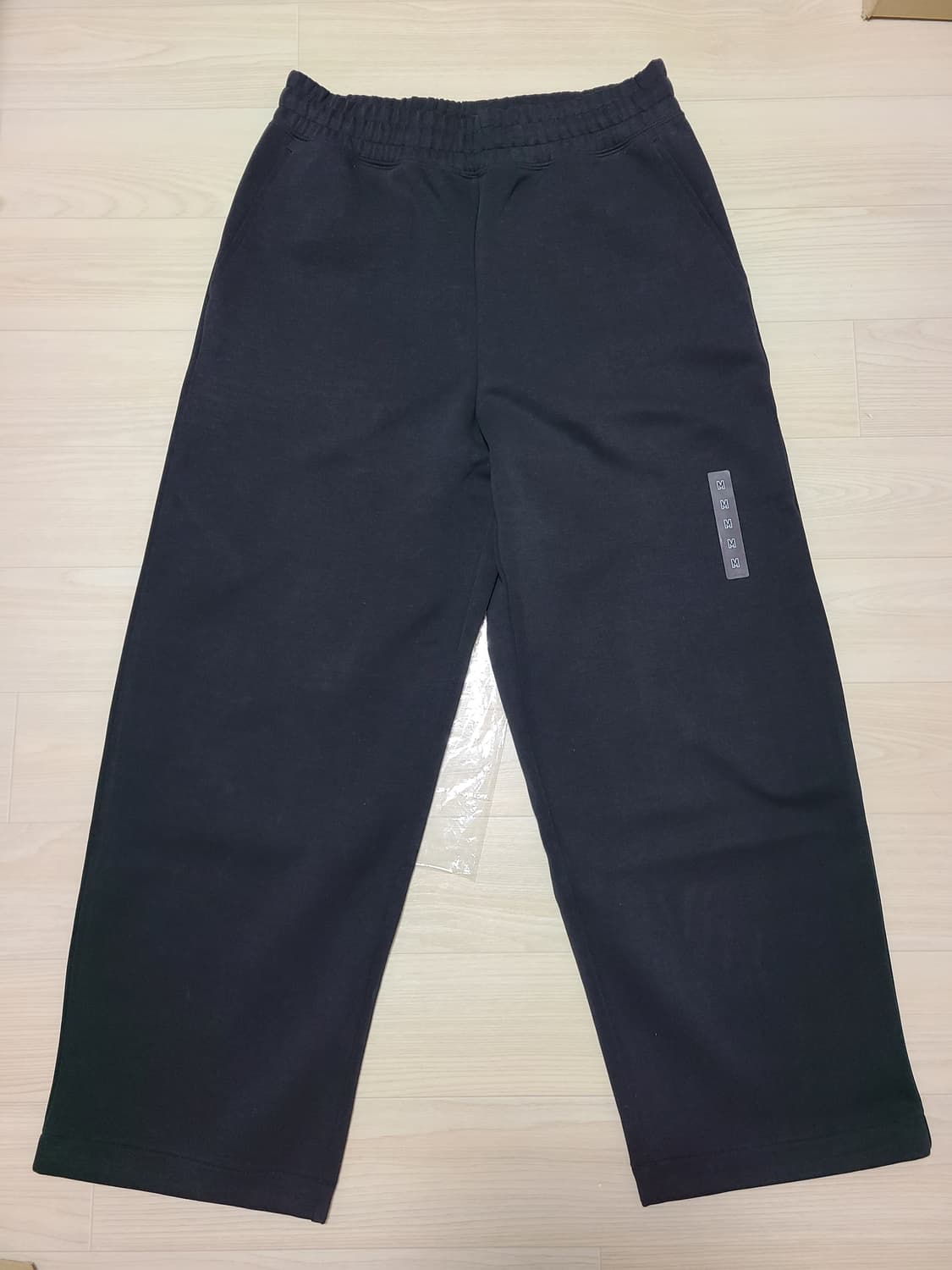 유니클로C 스웨트와이드팬츠 (블랙, M) 상품이미지4