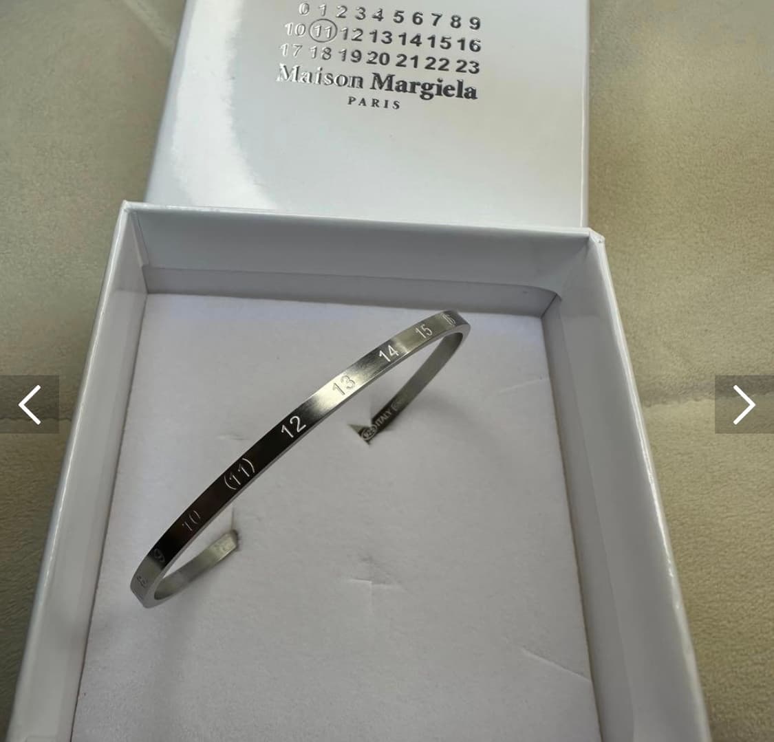 이태리 925 실버 마르지엘라 넘버링 뱅글 상품이미지2