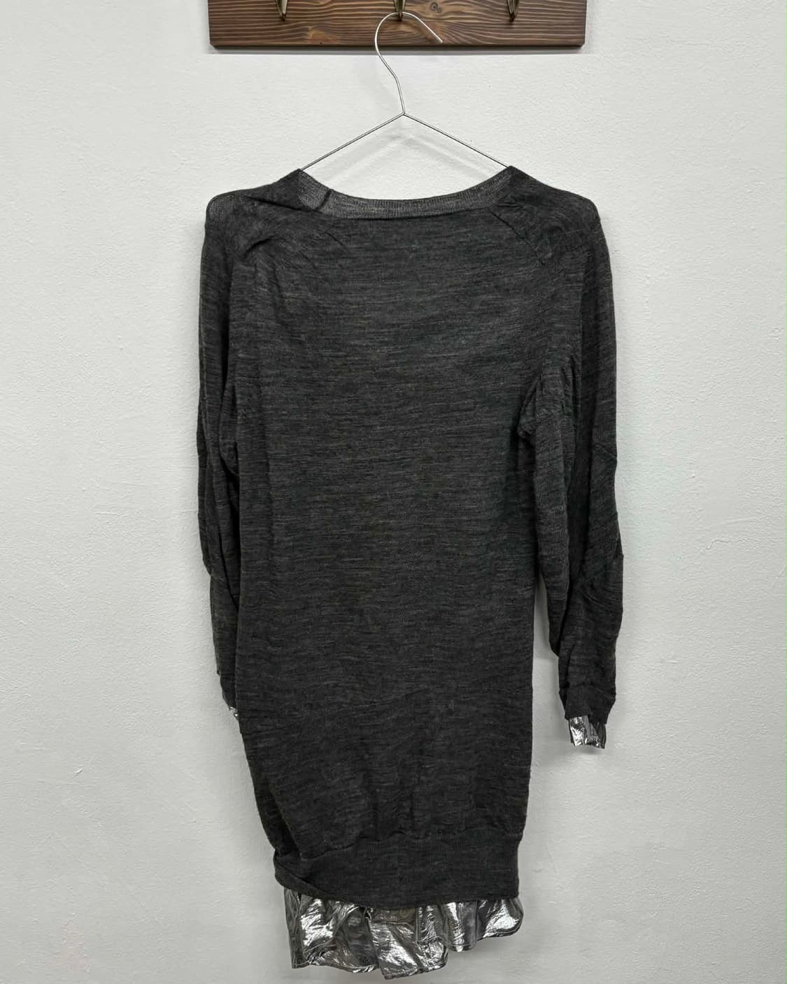 [1] 사카이 울 실버 레이어드 니트 원피스 상품이미지3