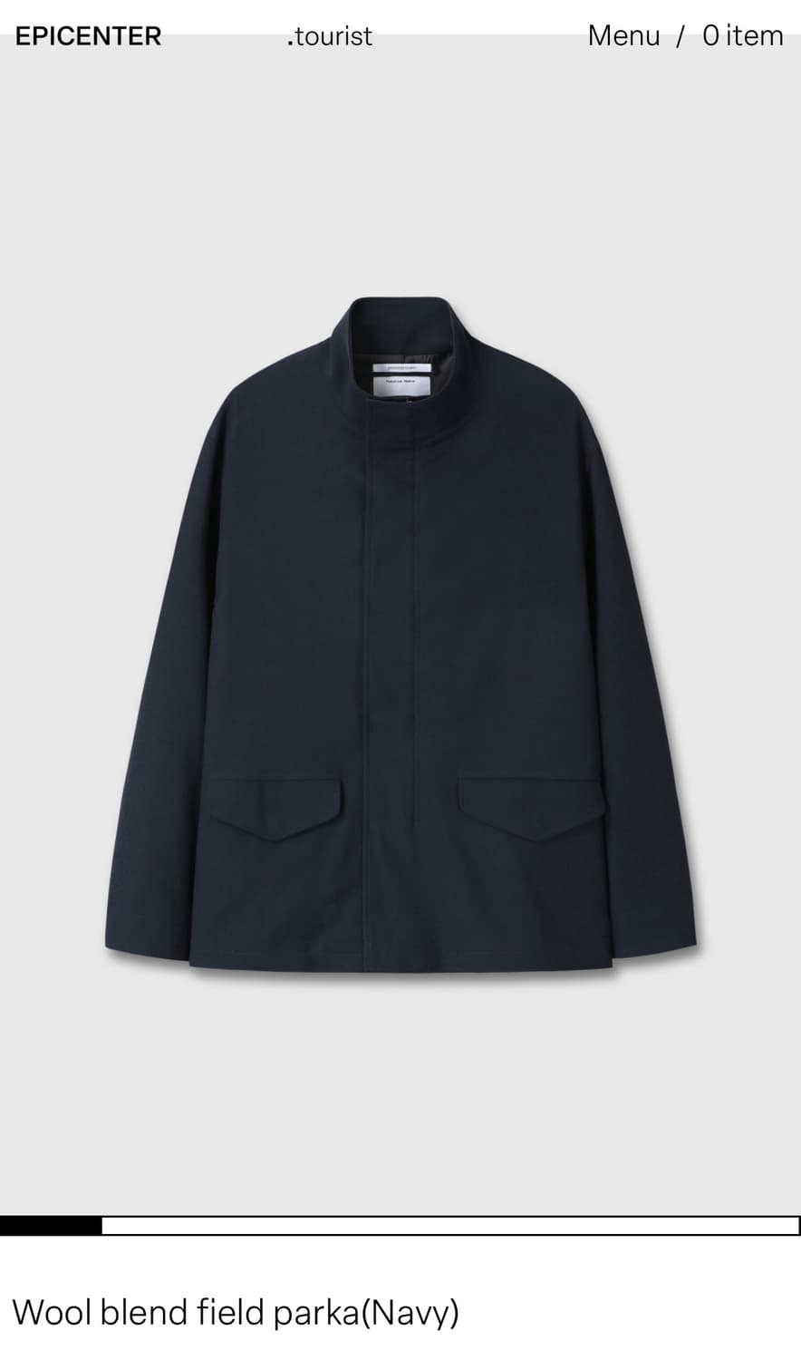 에피센터 투어리스트 울 필드파카 네이비 m 상품이미지1