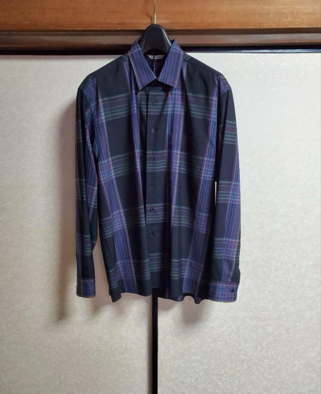AURALEE SUPER LIGHT WOOL CHECK SHIRTS 3 상품이미지4