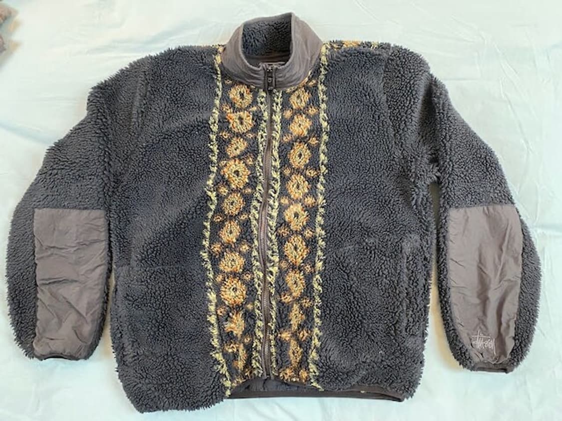 스투시 x 노마 자카드 딥파일 플리스 자켓 상품이미지1