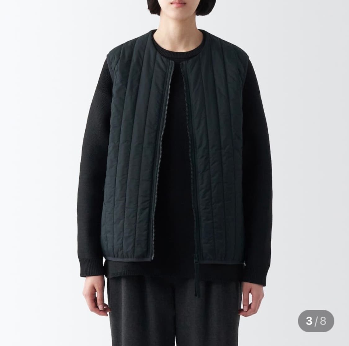 Muji labo 무인양품 라보 안솜 패딩 조끼 베스트 M 상품이미지2