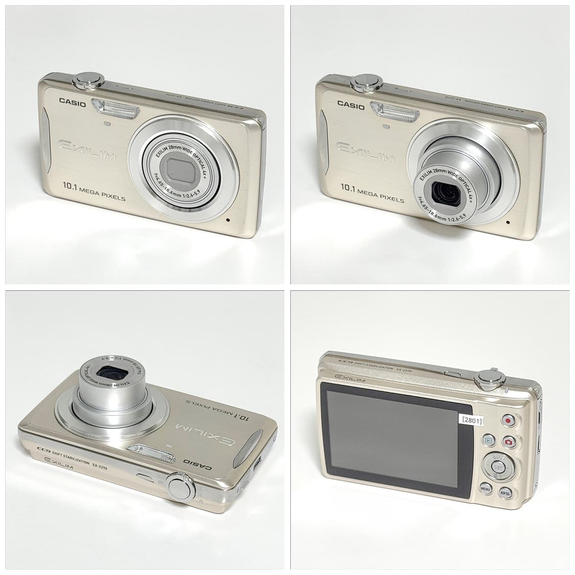 카시오 엑슬림 Z270 샴페인골드 빈티지디카 상품이미지3