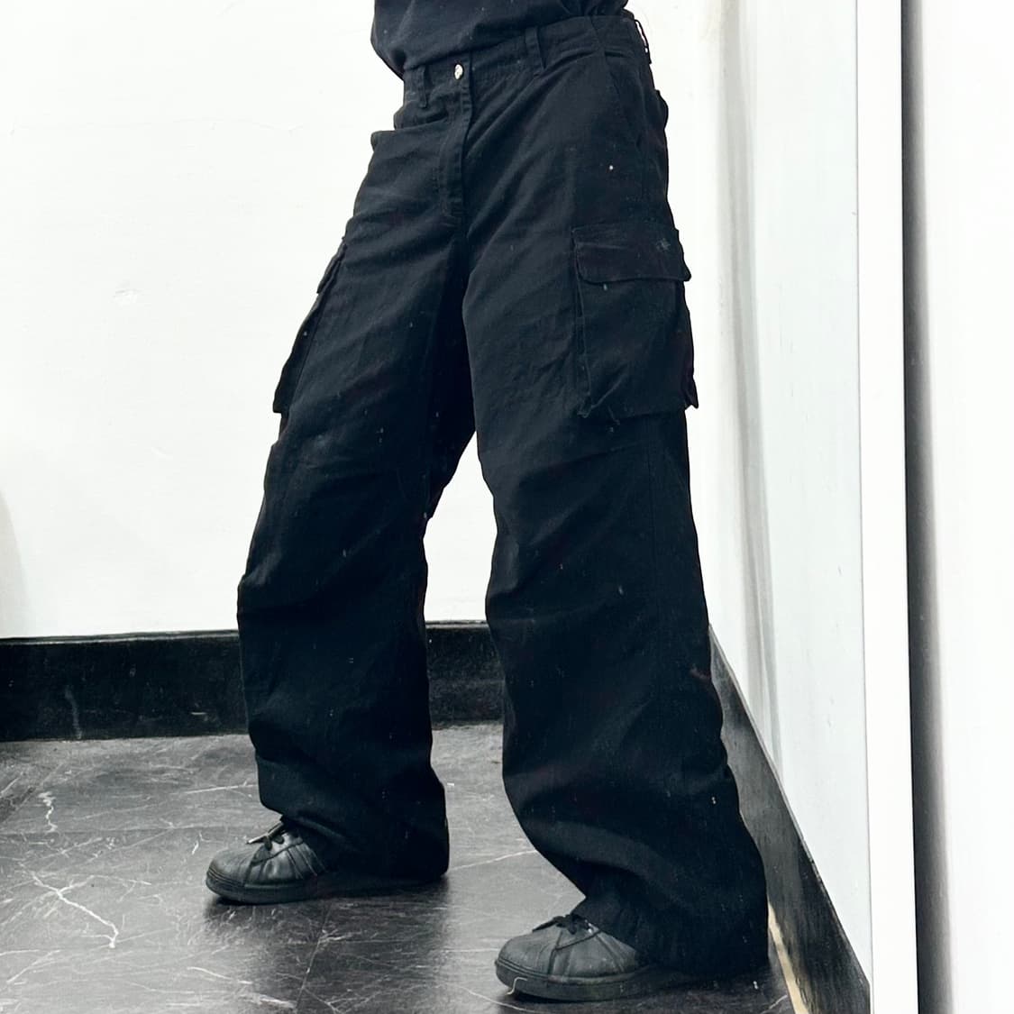 아워레가시 마운트 카고 팬츠 캔버스 블랙 상품이미지1