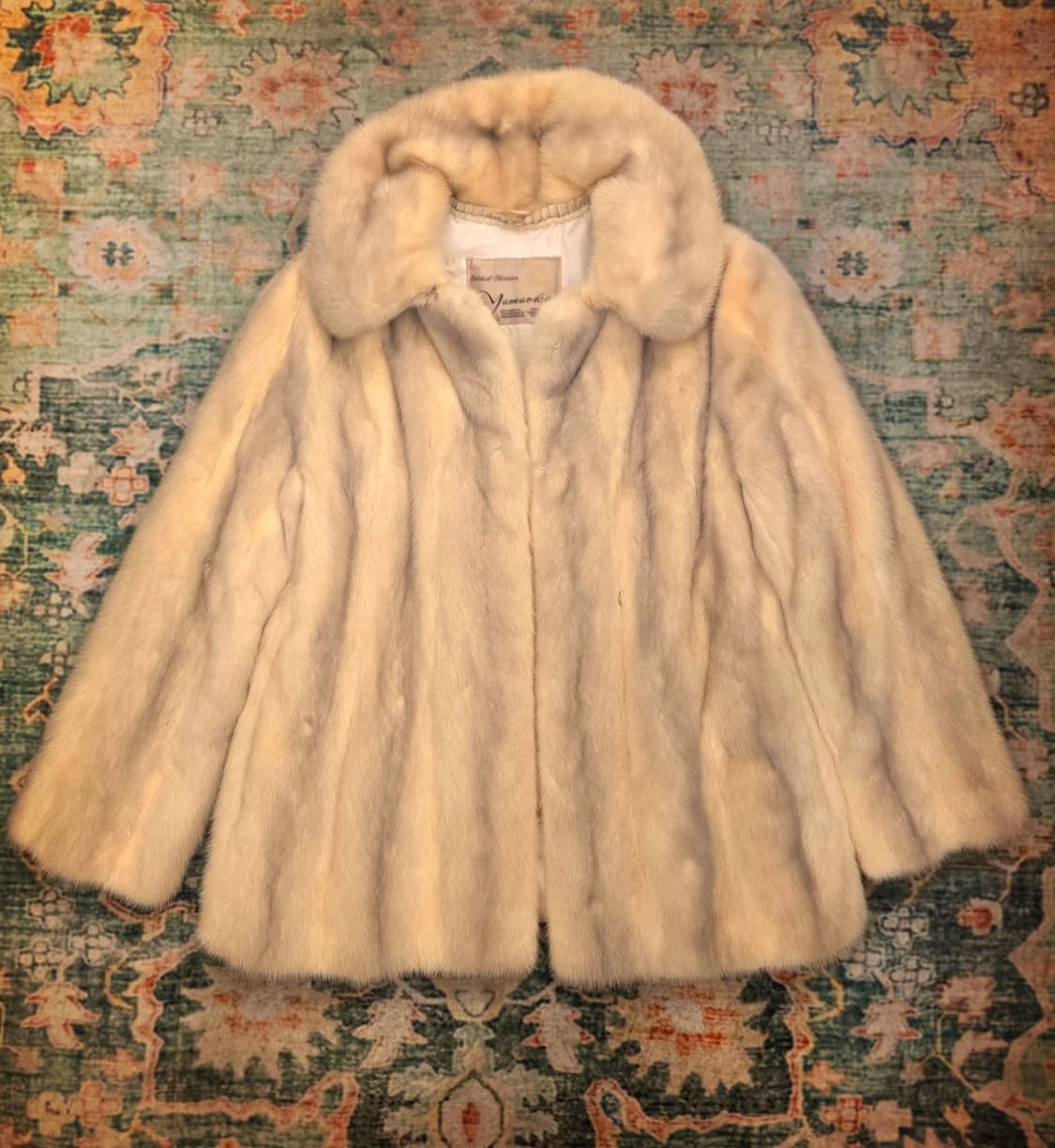 일본 80.s야마오카(Yamaoka) 밍크 모피 코트 상품이미지5