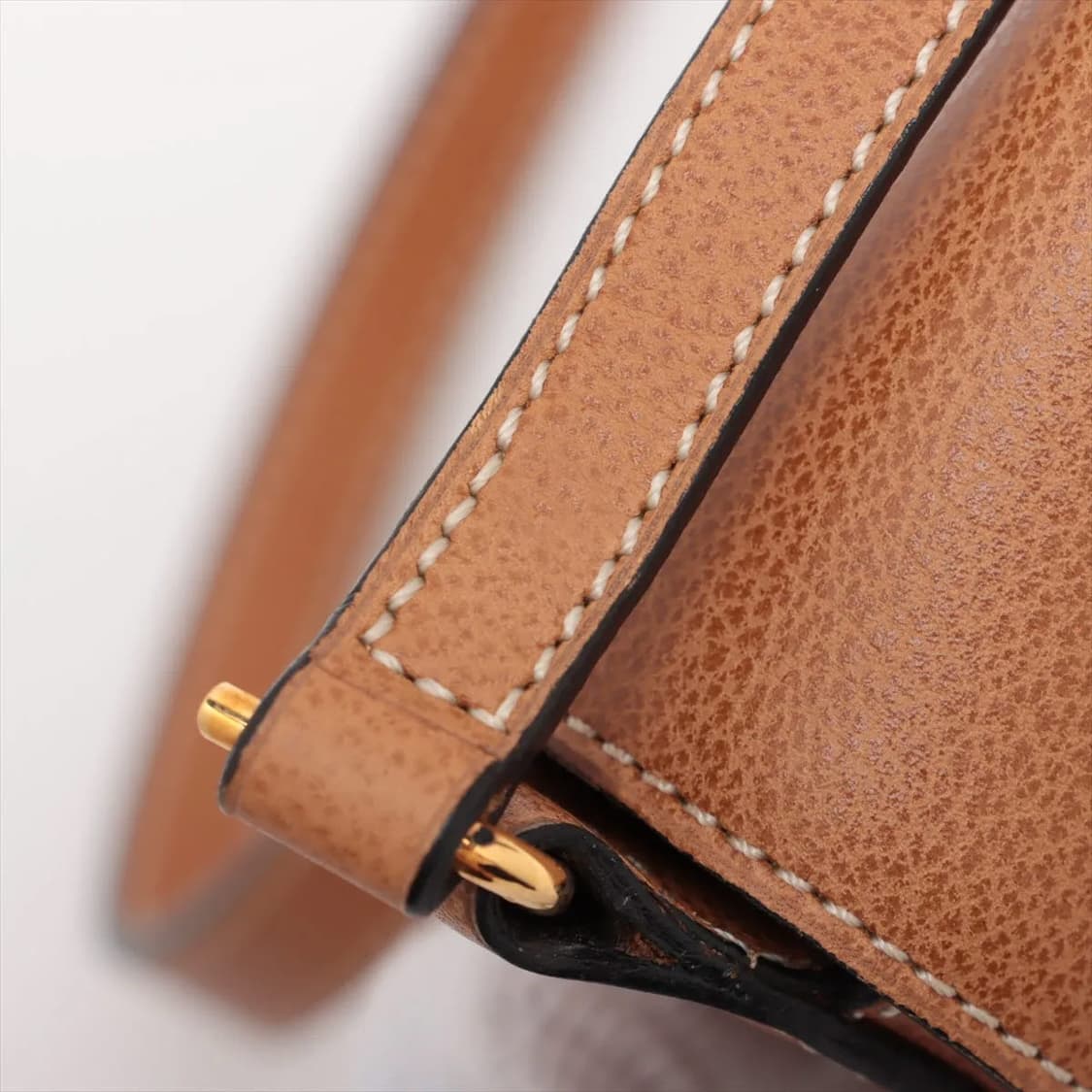 델보 크로스 메신저백 골드 D로고 브라운컬러 거울포함 상품이미지5