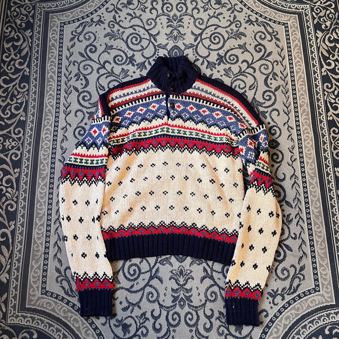 XL 폴로 버튼업 니트/W2603 상품이미지1