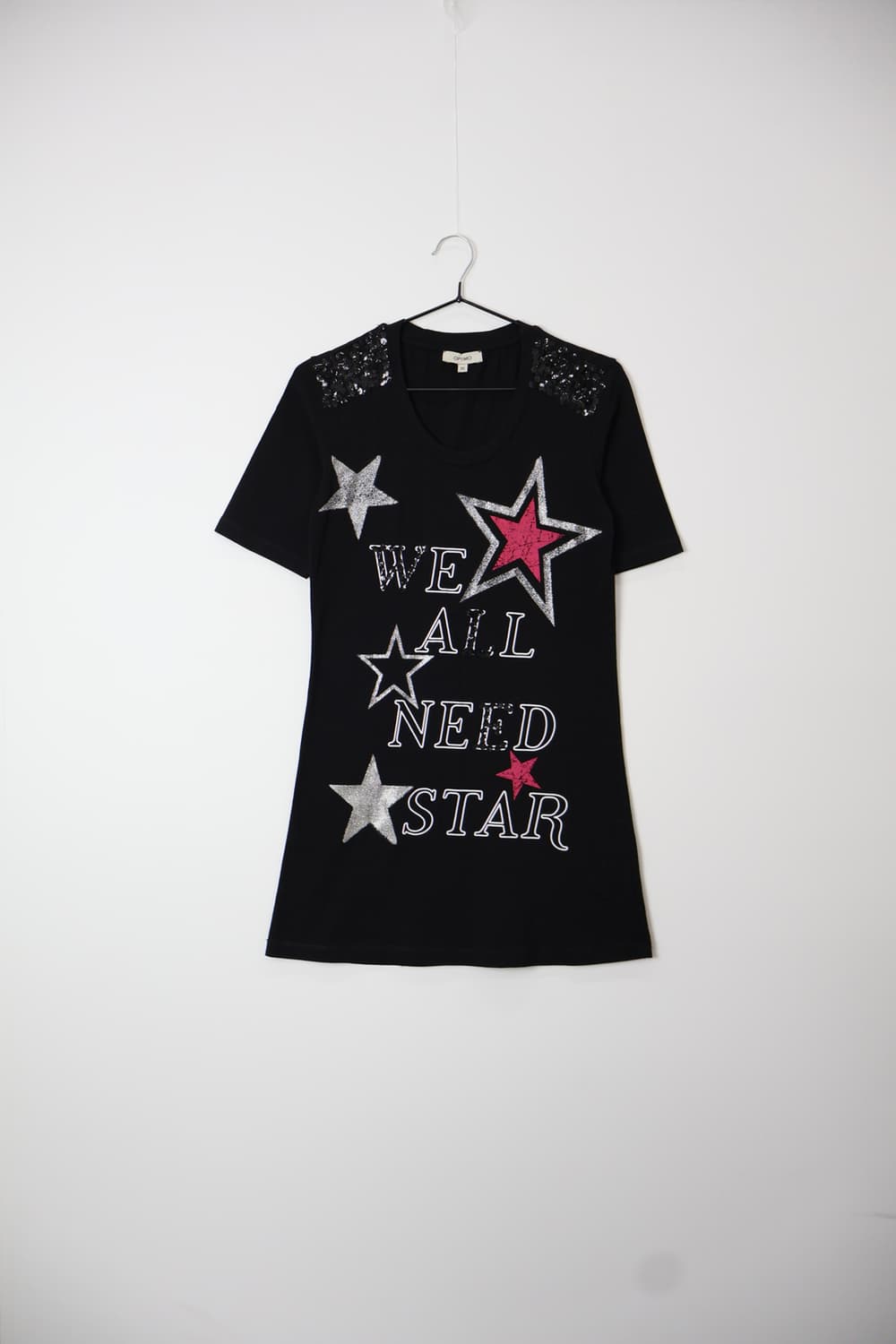 Vintage Y2k Black Star Graphic T-shirts 상품이미지5
