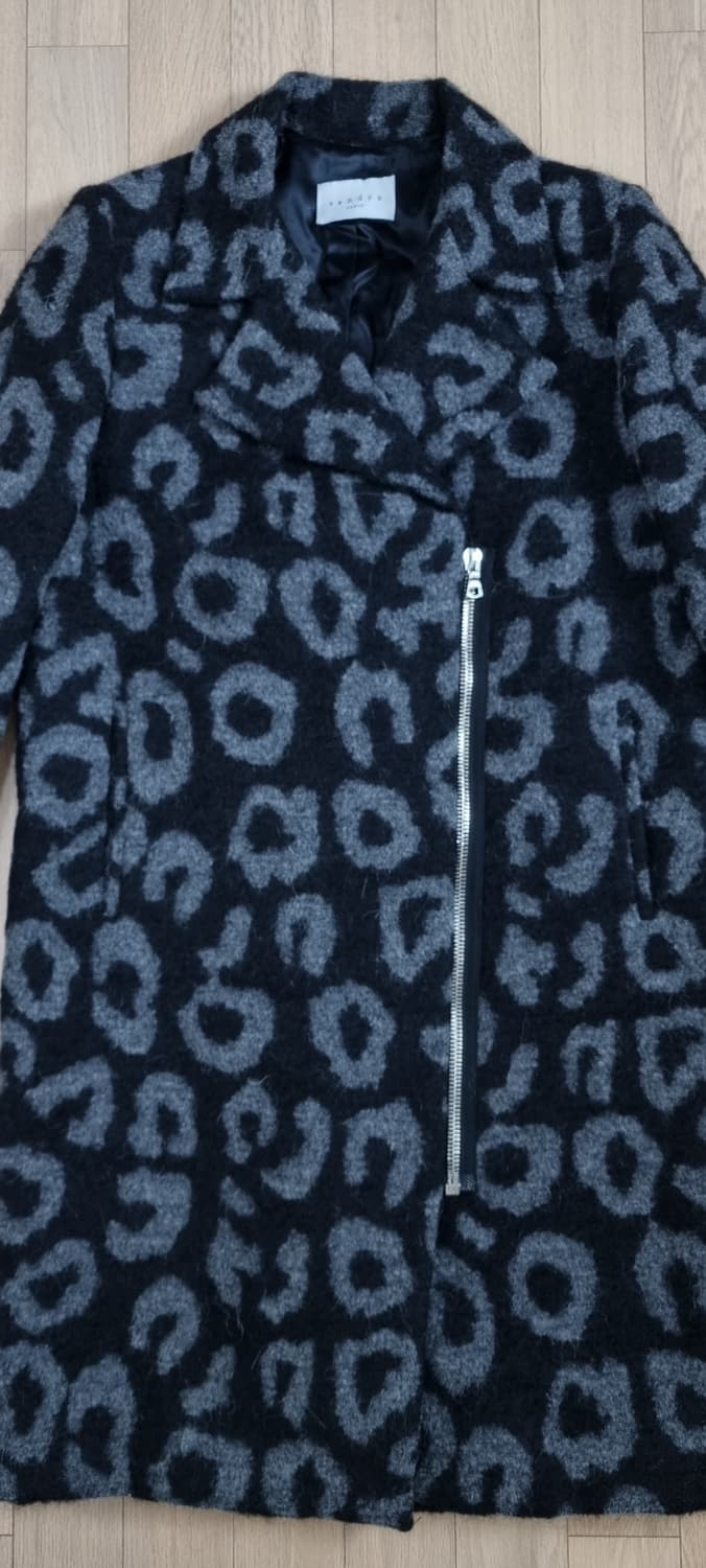 산드로 레오파드 울,모헤어 코트 M _ 여성 상품이미지3