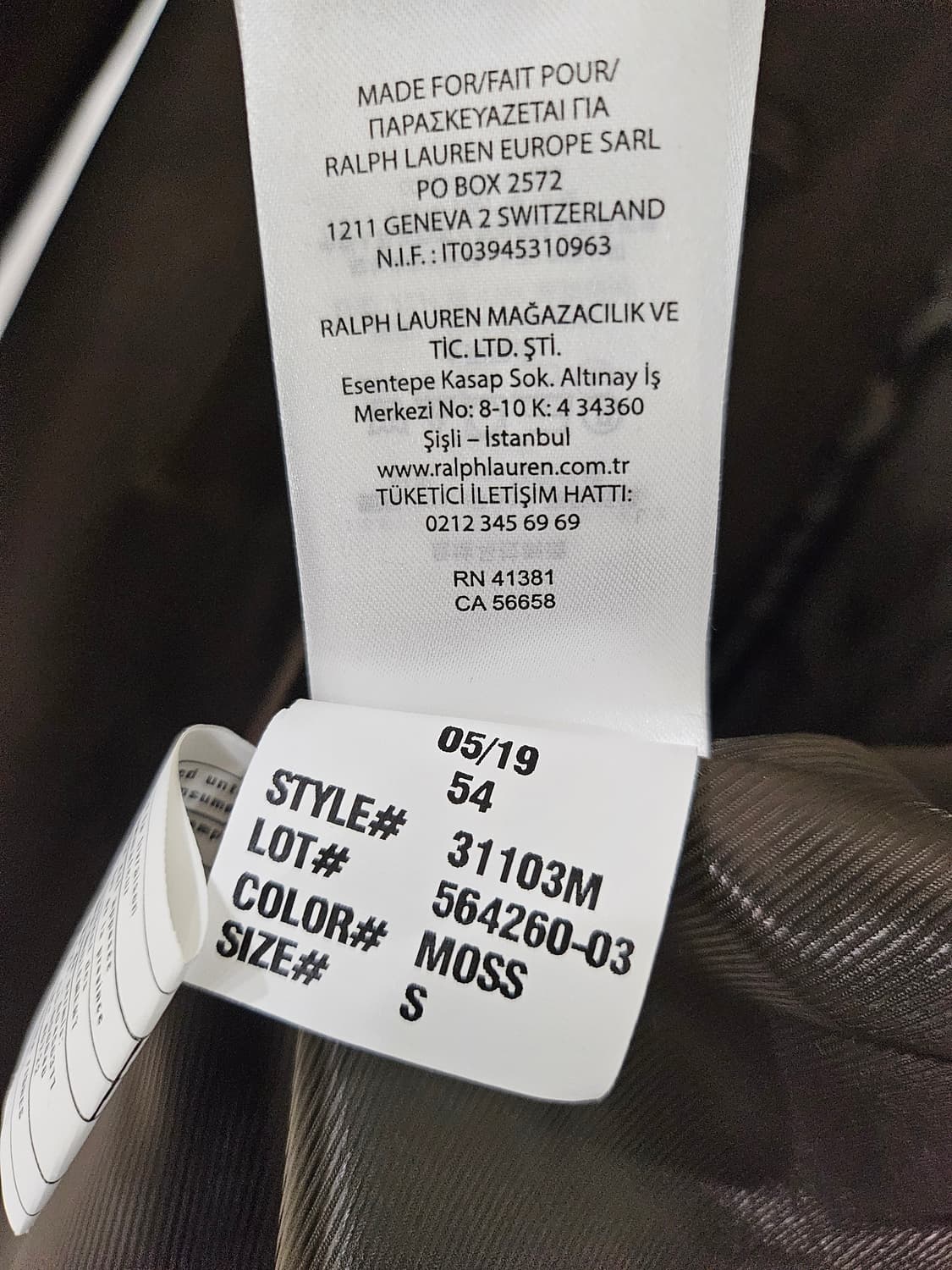 랄프로렌 여성 브라운 트렌치 코트 s 상품이미지5