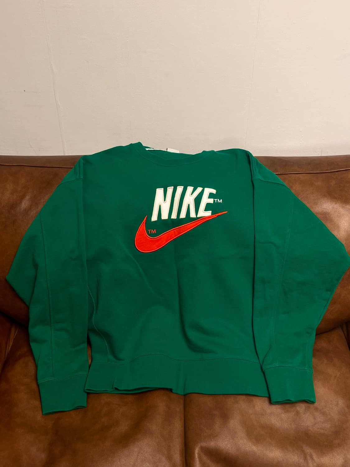 [XXL] 나이키 빅 스우시 크루넥 맨투맨 그린 상품이미지5