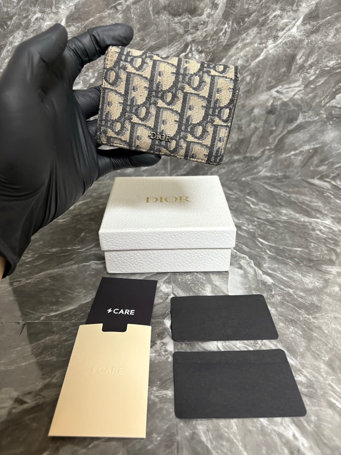 디올 오블리크 자카드 비즈니스 카드지갑 상품이미지1