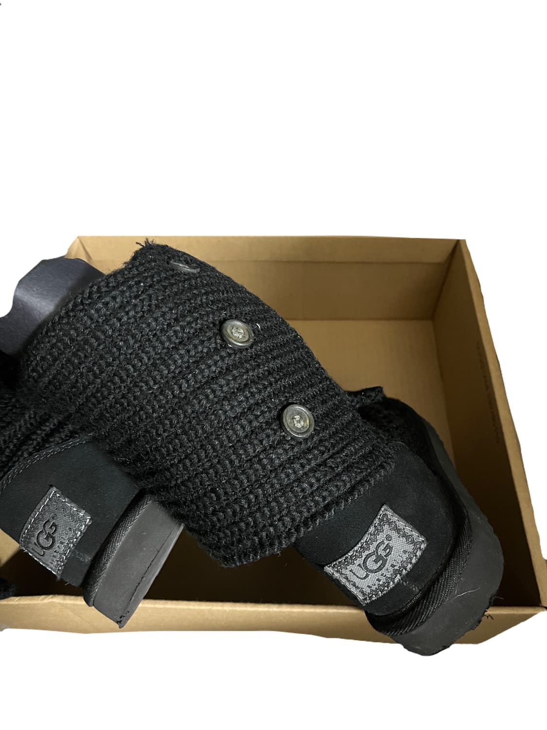 블랙 단추 니트 어그 (220) 상품이미지2