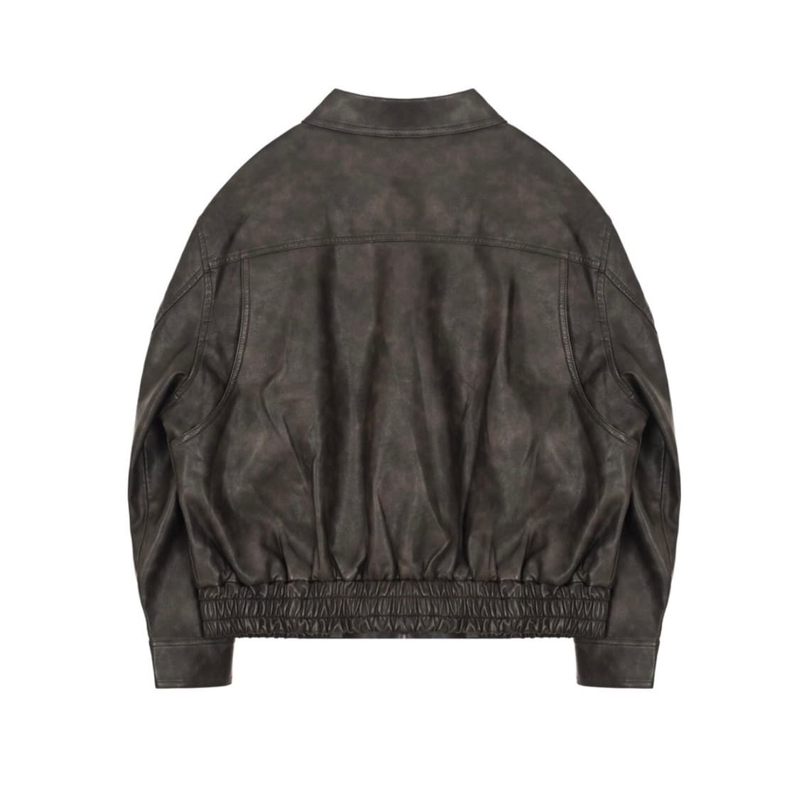 브라운 레더 자켓 상품이미지2