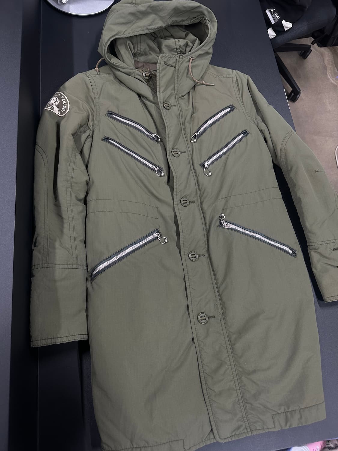 히스테릭 글래머 야상 지퍼 단추 자켓 상품이미지4