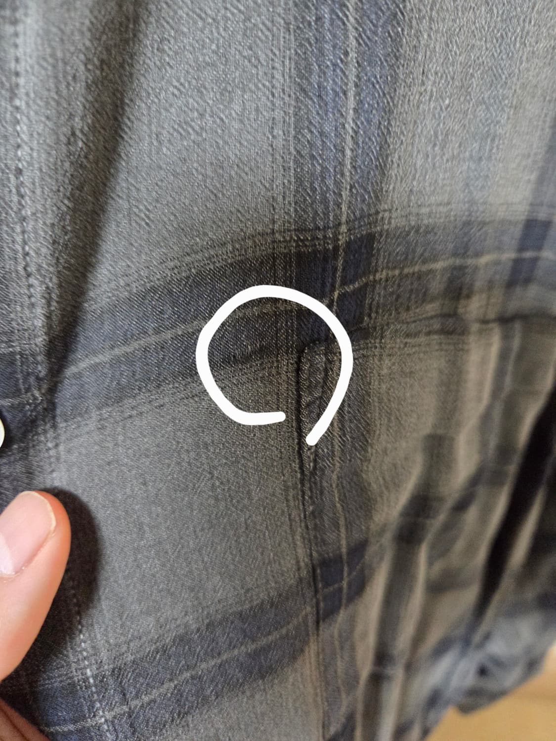 해칭룸 클래식 셔츠 오버다이드 체크 차콜 3size 상품이미지5