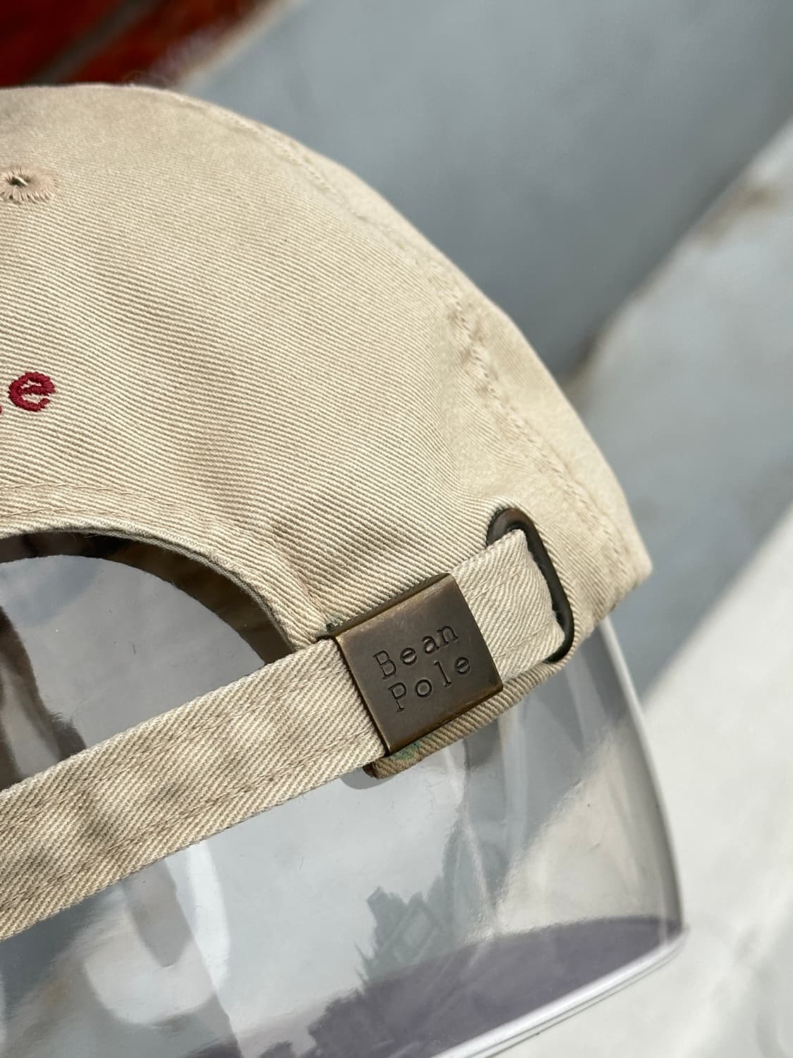 [M] 90s 빈폴 베이지 볼캡 모자 상품이미지5