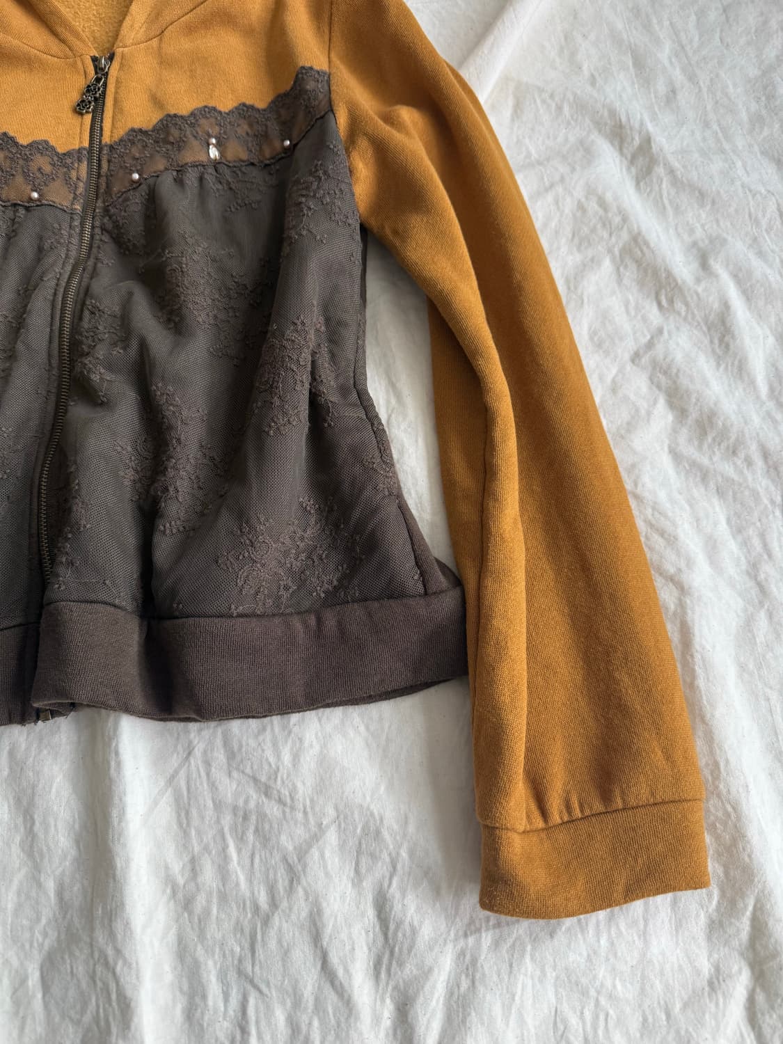 엑시즈팜 머스타드 모카 니혼진 모리 후드집업 상품이미지3