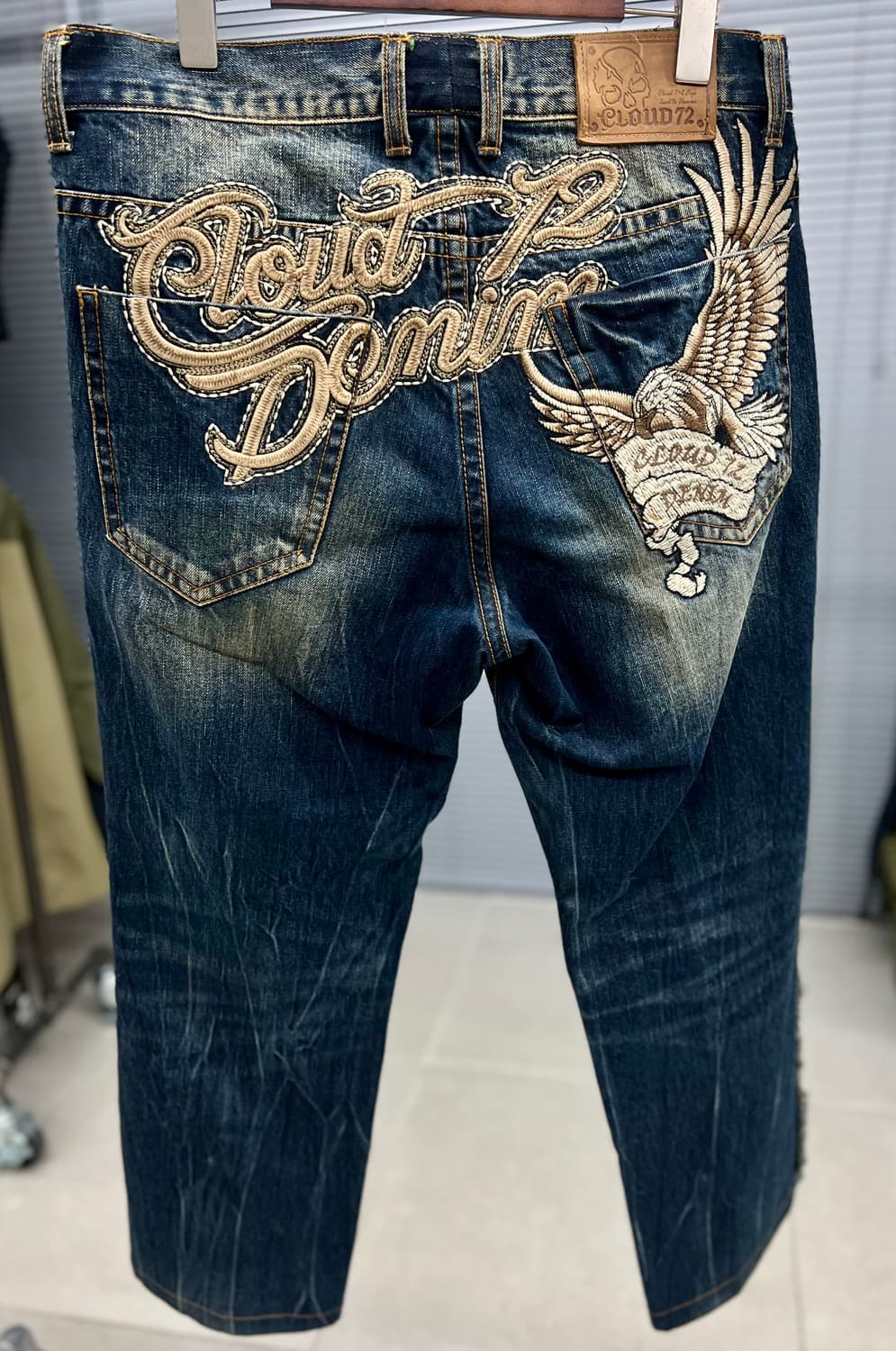 "Ride to Live, Live to Ride"  워싱자수 PANT 상품이미지4