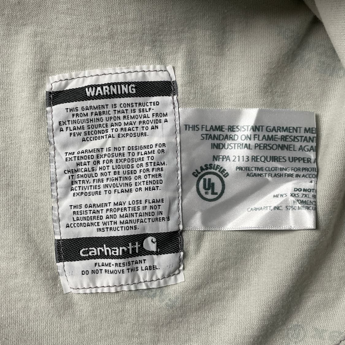 CARHARTT 칼하트 라이트그레이 자수 워크 셔츠 A00969 상품이미지9