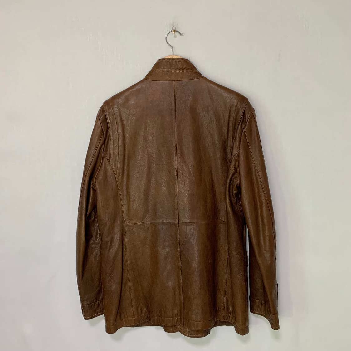 빈티지 리얼레더 양가죽 자켓 브라운 남성 상품이미지4