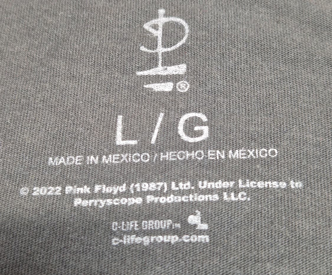 [L]핑크플로이드 오피셜 티셔츠  -589 상품이미지4