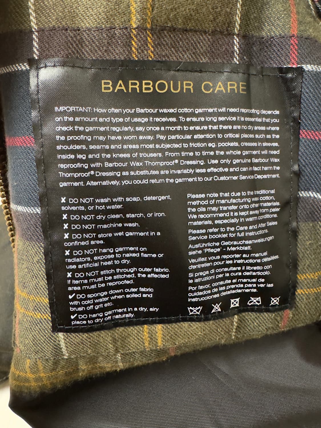 바버 클래식 비데일 c32 자켓 상품이미지7