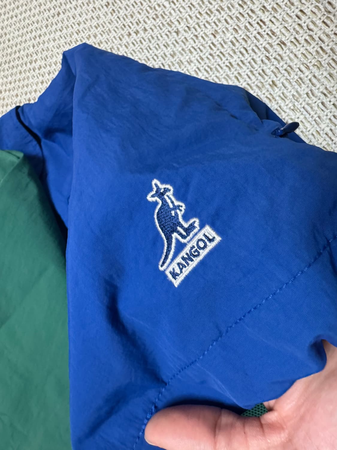 캉골 멀티 컬러드 아노락 그린 L사이즈 상품이미지4