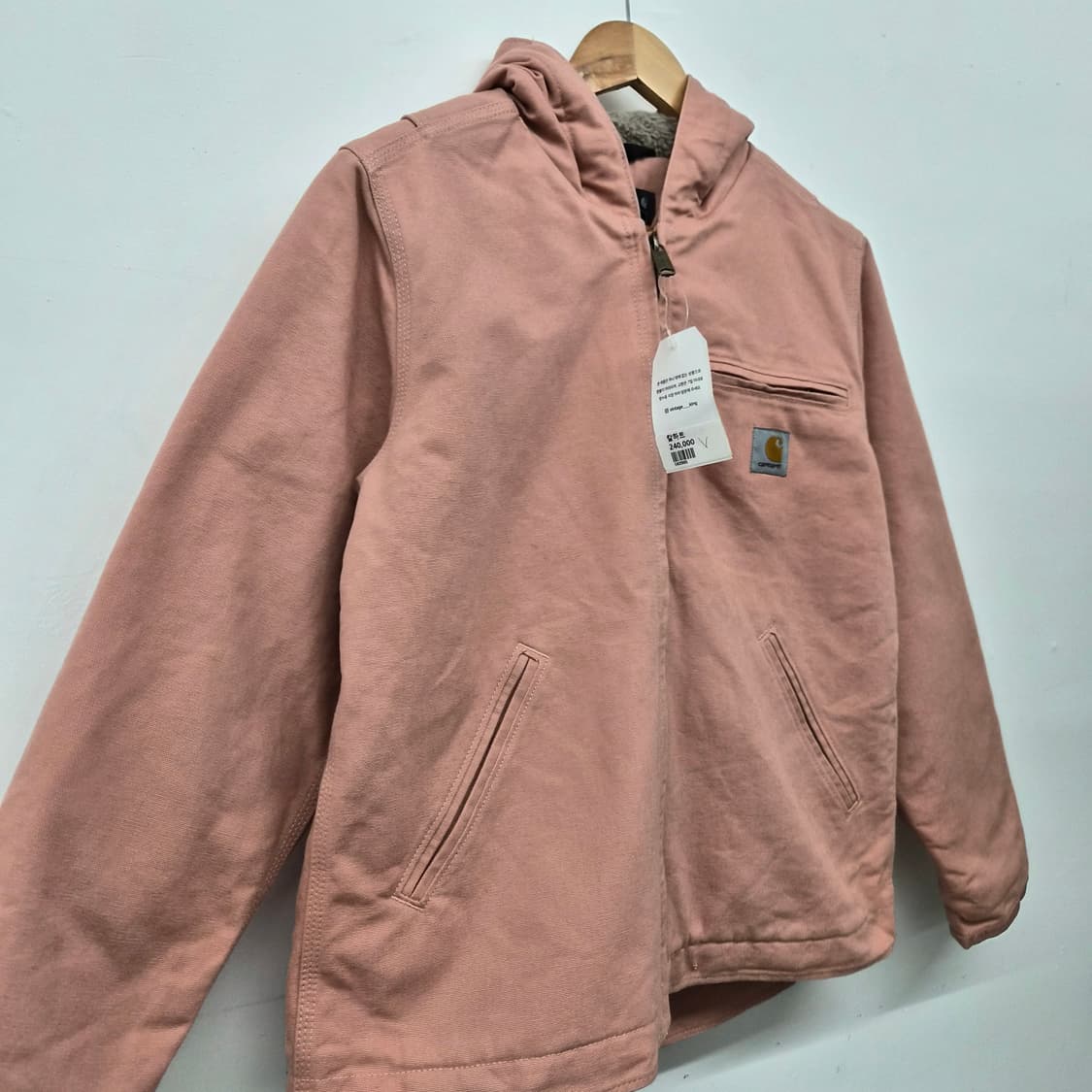 칼하트 셰르파 안감 시에르 핑크 자켓 남녀공용 S 상품이미지2