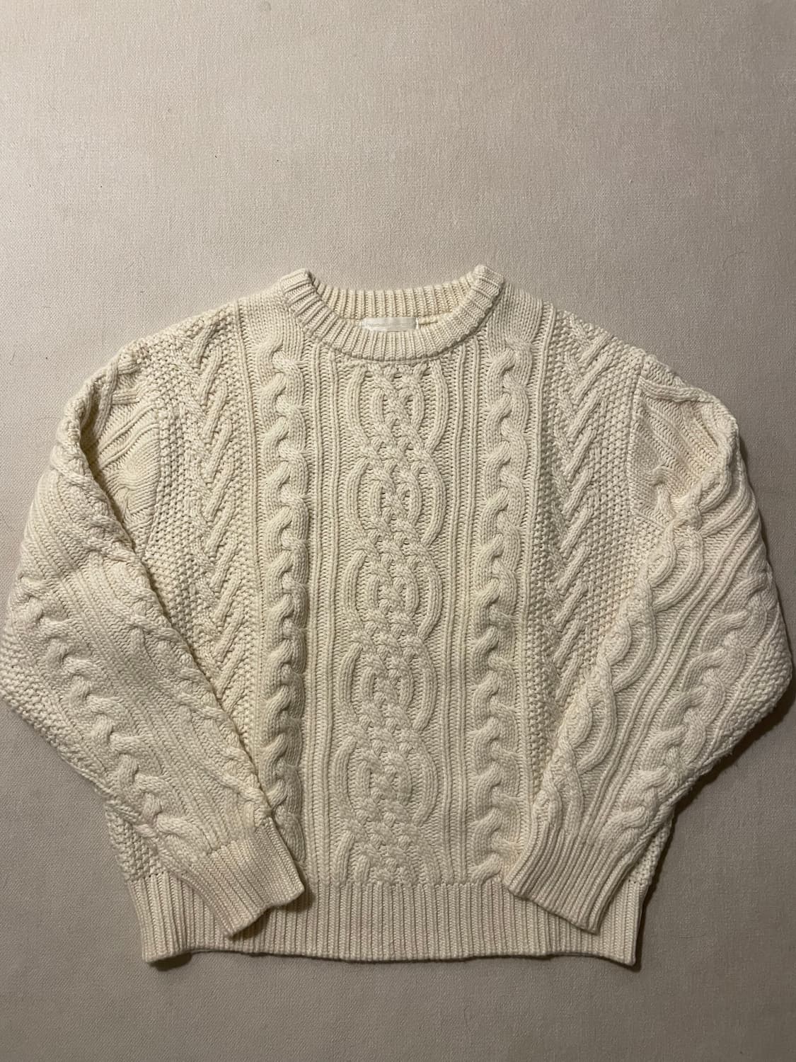 월스와일무브먼트 헤비 케이블 스웨터 니트 1사이즈 상품이미지1