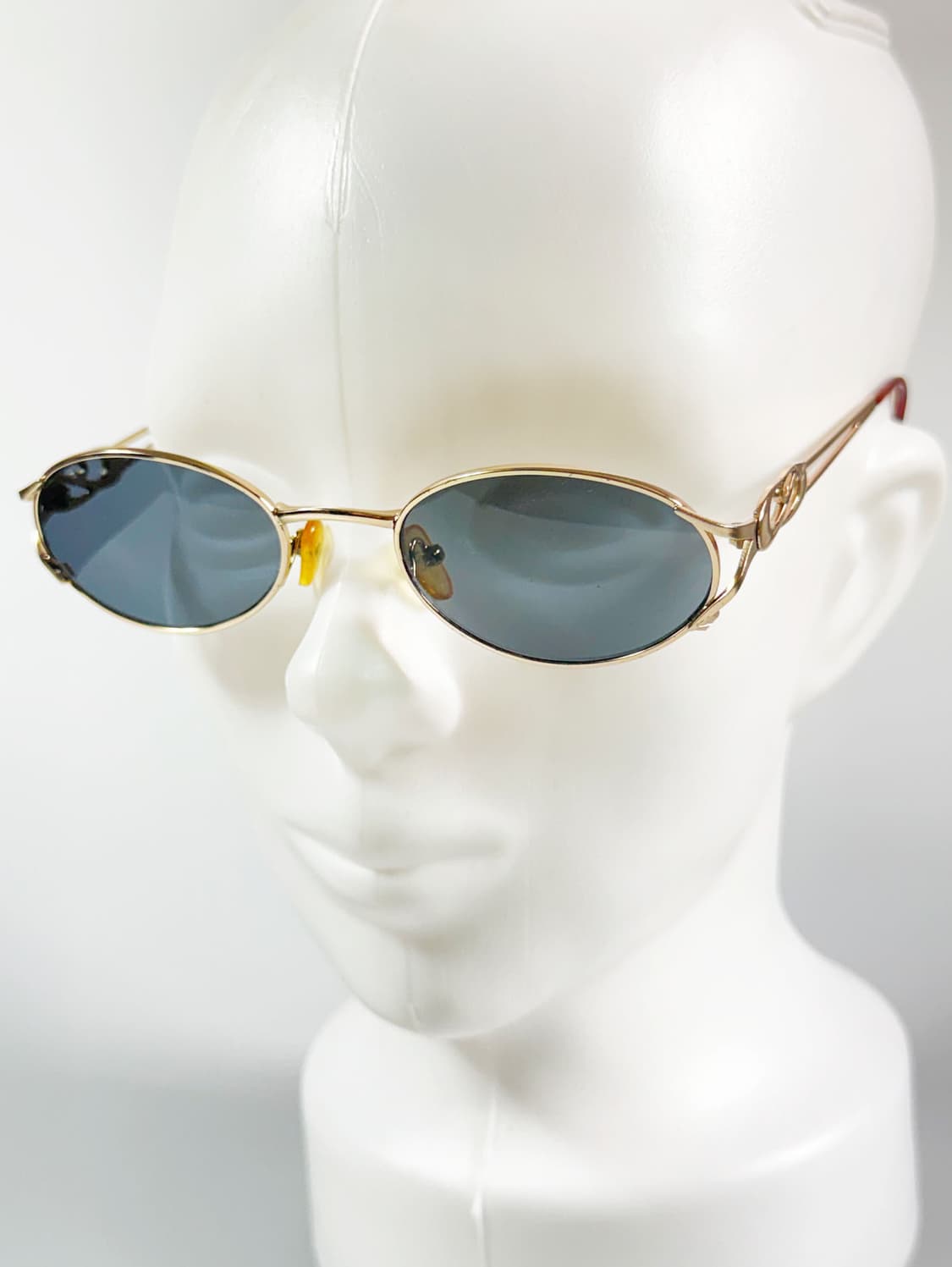 골드 슬림 오벌 메탈 프레임 빈티지 선글라스 상품이미지8