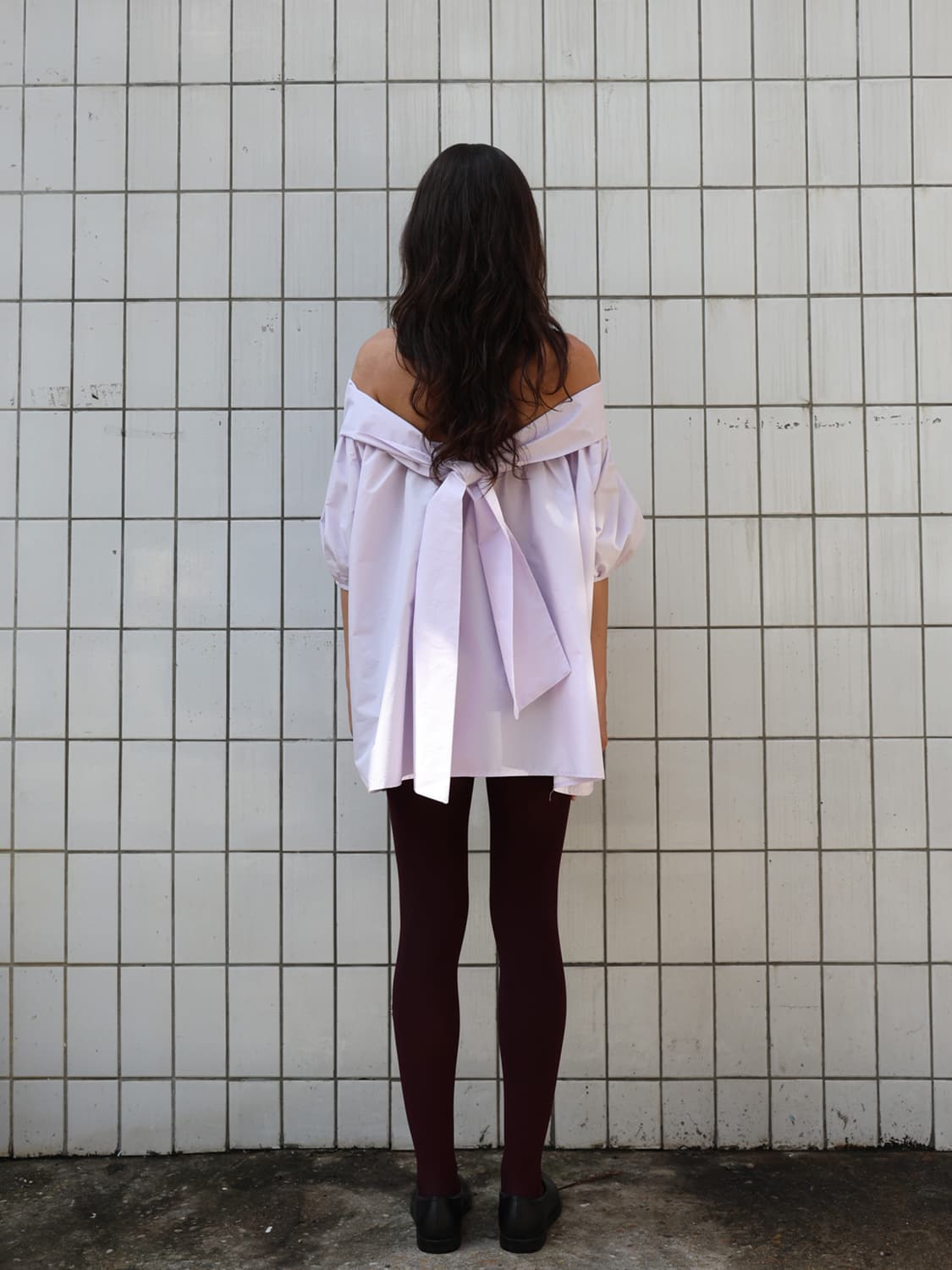 amorshaee BACK RIBBON TOP 새상품 상품이미지5