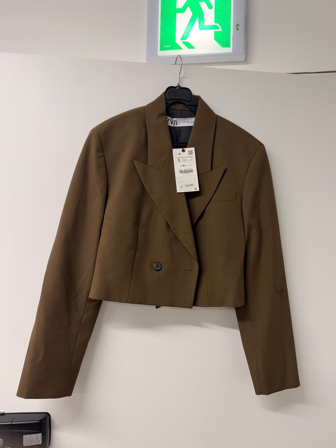 자라 브라운 크롭 자켓 S (새상품) 상품이미지1