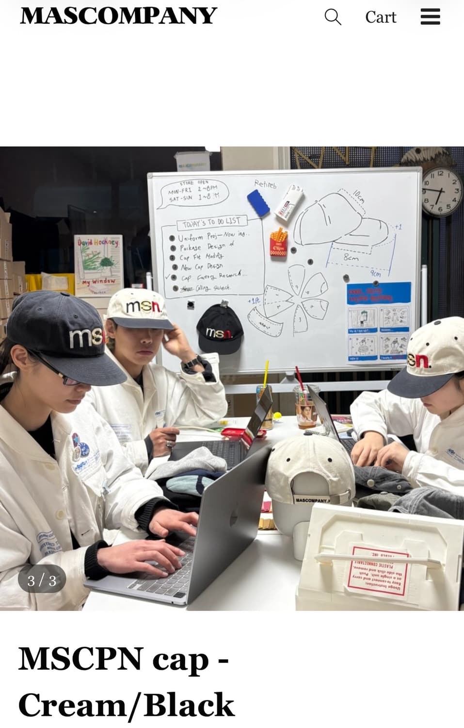 마스컴퍼니 mscpn 볼캡 상품이미지2